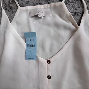 LOFT White Sleeveless Top